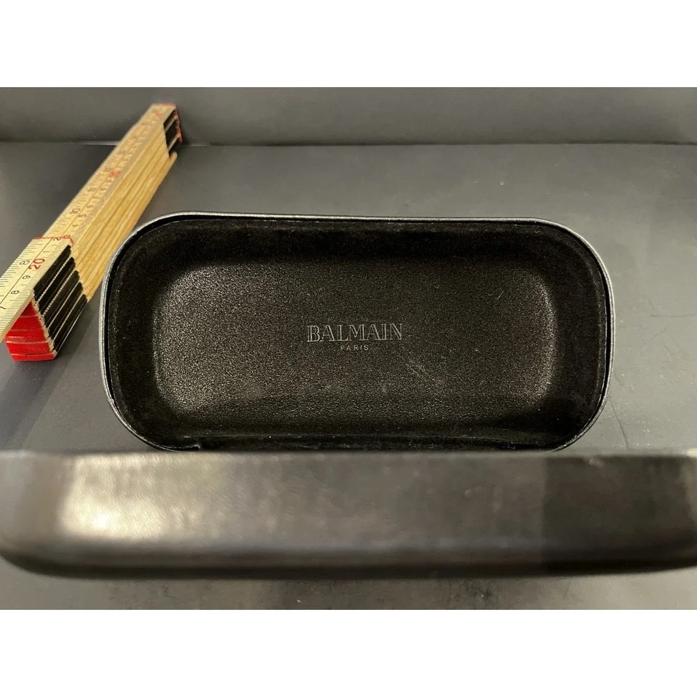 Balmain Paris Black Hard Case for Glasses Unisex Eyeglass/Sunglasses Case Empty